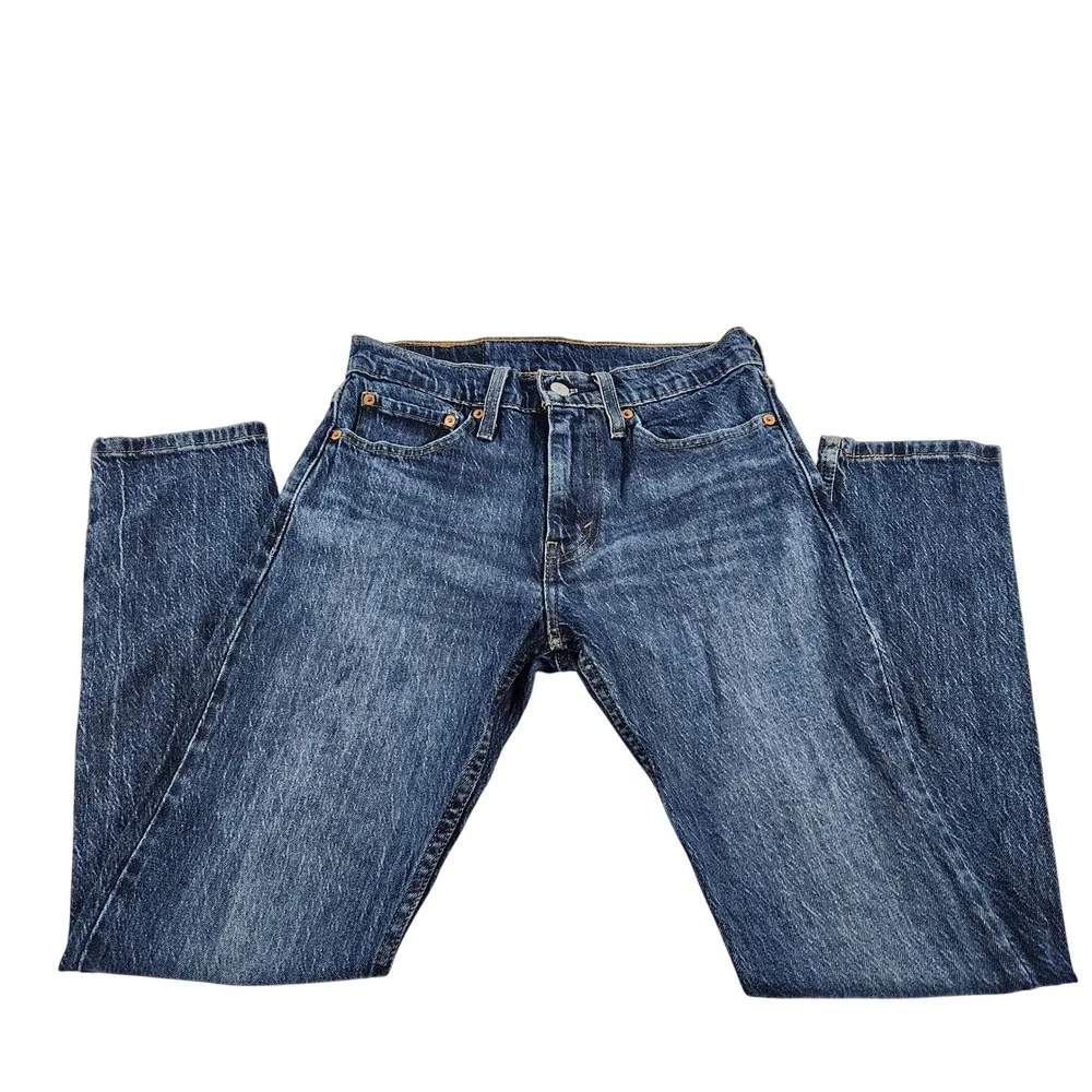 Levis 512 Slim Taper‎ Jeans Mens 29x30 Dark Wash Blue Stretch Denim